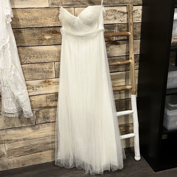 BHLDN Jenny Yoo Annabelle Tulle Wedding Dress Z407-1 - Picture 5 of 8